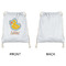 Rubber Duckies & Flowers Drawstring Backpacks - Sweatshirt Fleece - Single Sided - APPROVAL