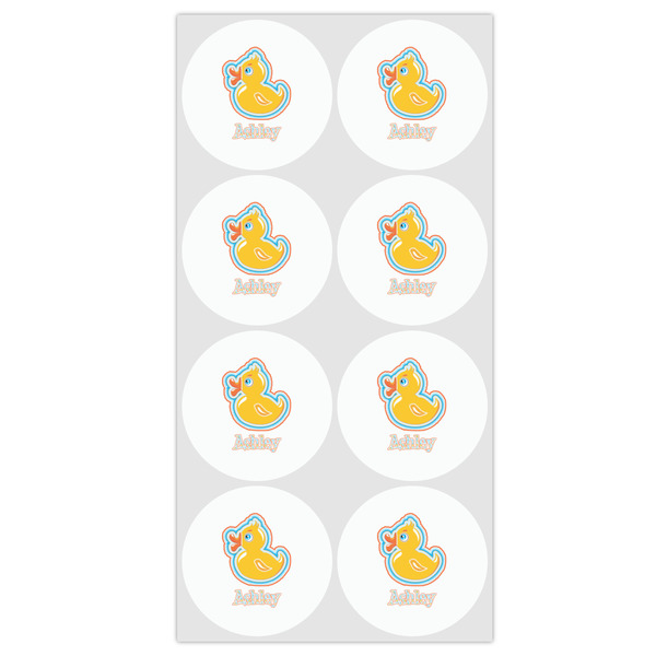 Rubber Duckies & Flowers Drink Topper - Medium - Set of 12