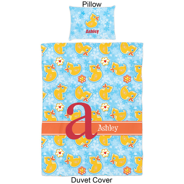 Rubber Duckies & Flowers Duvet Cover Set - Twin - Approval