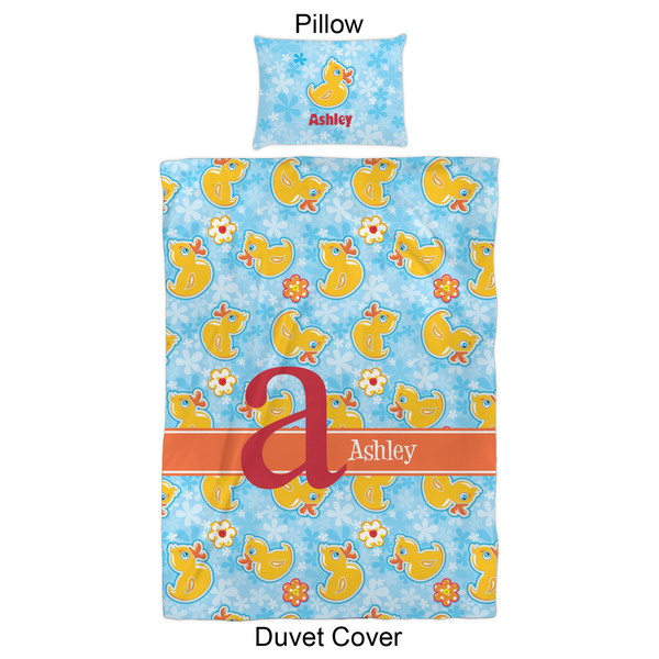 Rubber Duckies & Flowers Duvet Cover Set - Twin XL - Approval