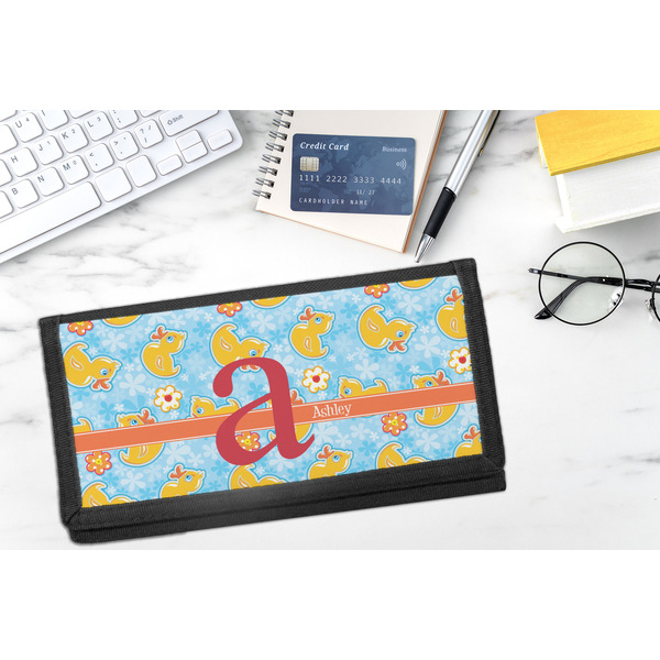 Rubber Duckies & Flowers DyeTrans Checkbook Cover - LIFESTYLE