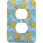 Rubber Duckies & Flowers Electric Outlet Plate