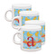 Rubber Duckies & Flowers Espresso Cup Group of Four Front