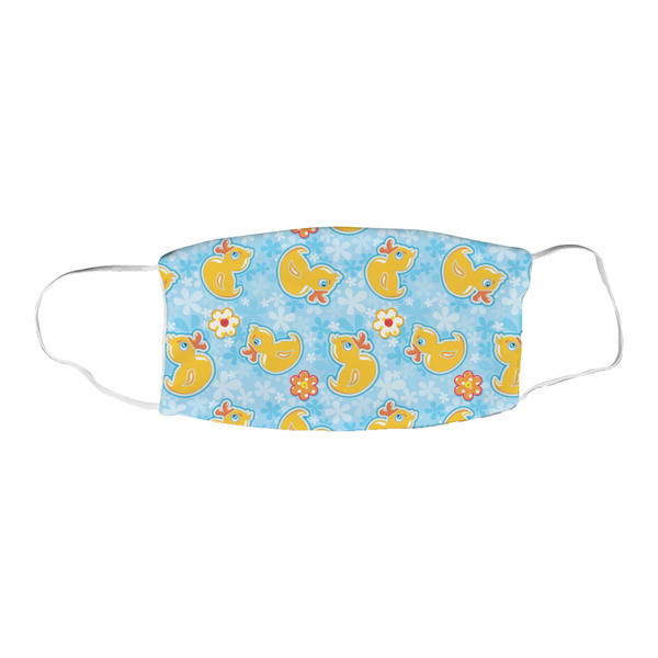 Rubber Duckies & Flowers Fabric Face Mask