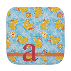 Rubber Duckies & Flowers Face Towel (Personalized)