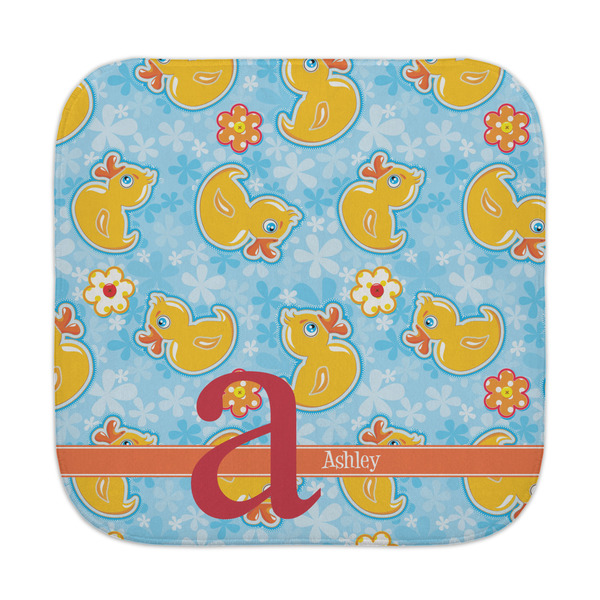 Custom Rubber Duckies & Flowers Face Towel (Personalized)