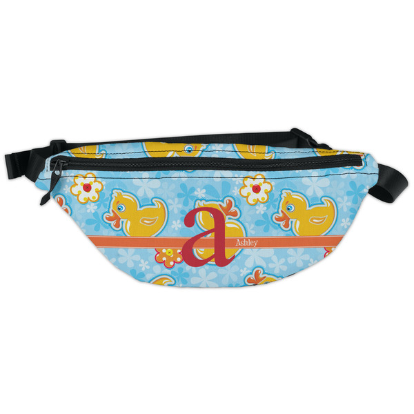 Custom Rubber Duckies & Flowers Fanny Pack - Classic Style (Personalized)