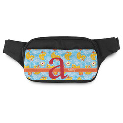Rubber Duckies & Flowers Fanny Pack - Modern Style (Personalized)