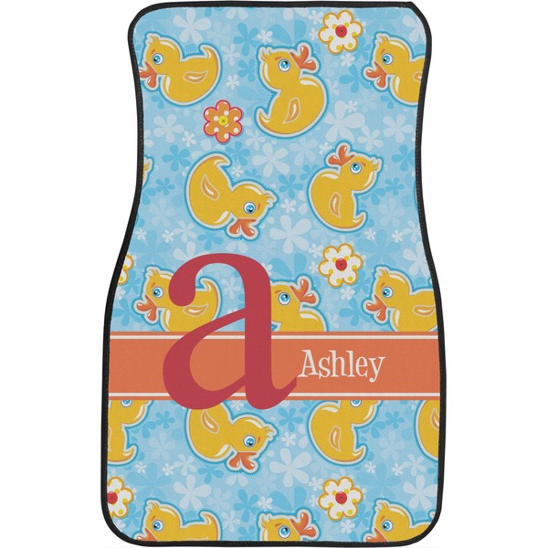 Rubber Duckies & Flowers Front Seat Car Mat