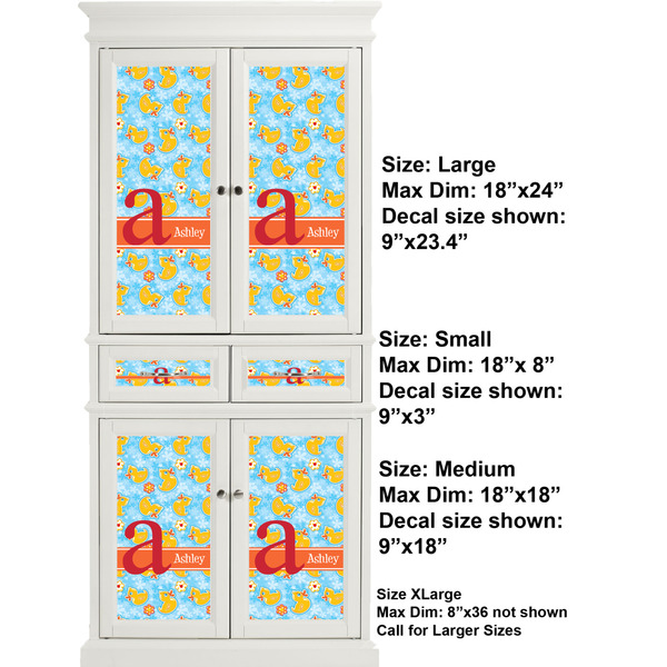 Rubber Duckies & Flowers Full Cabinet (Show Sizes)