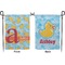 Rubber Duckies & Flowers Garden Flag - Double Sided Front and Back