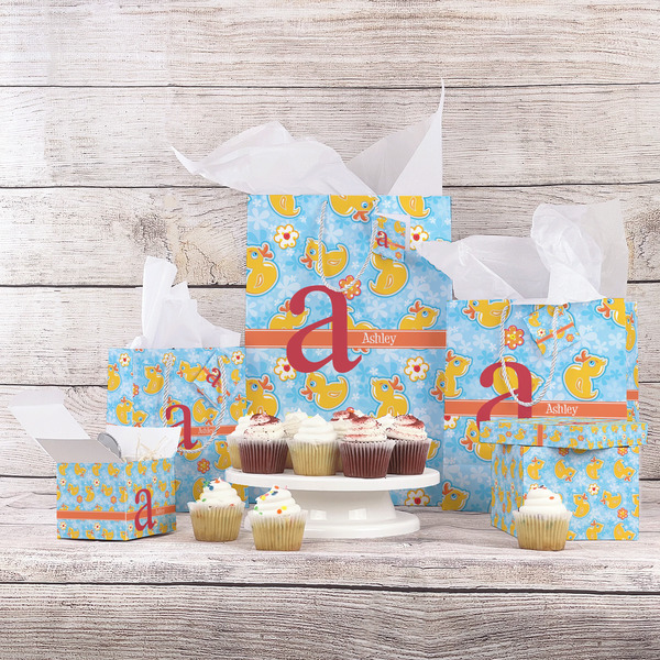 Rubber Duckies & Flowers Gift Bags - In Context