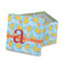 Rubber Duckies & Flowers Gift Box with Lid - Canvas Wrapped (Personalized)