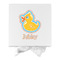 Rubber Duckies & Flowers Gift Boxes with Magnetic Lid - White - Approval
