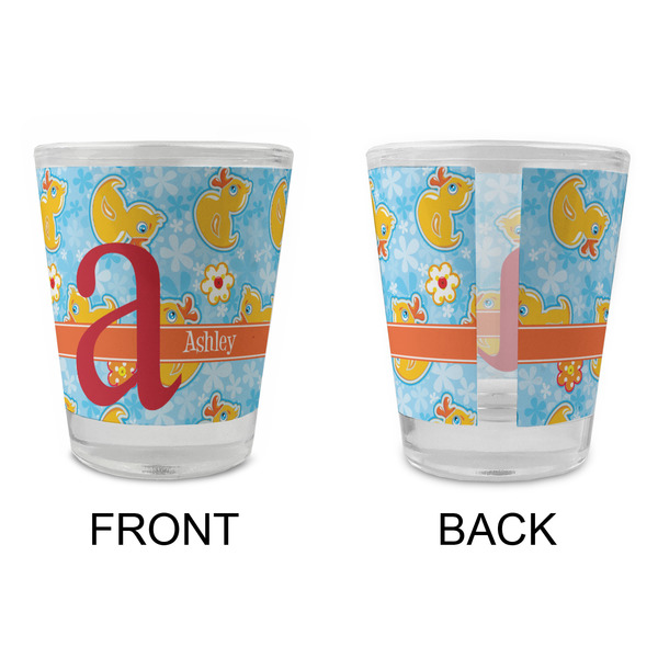 Rubber Duckies & Flowers Glass Shot Glass - Standard - APPROVAL