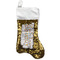 Rubber Duckies & Flowers Gold Sequin Stocking - Front
