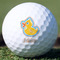 Rubber Duckies & Flowers Golf Ball - Branded - Front