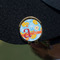 Rubber Duckies & Flowers Golf Ball Marker Hat Clip - Gold - On Hat