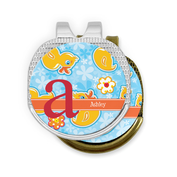 Rubber Duckies & Flowers Golf Ball Marker Hat Clip - PARENT/MAIN