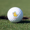 Rubber Duckies & Flowers Golf Ball - Non-Branded - Front Alt
