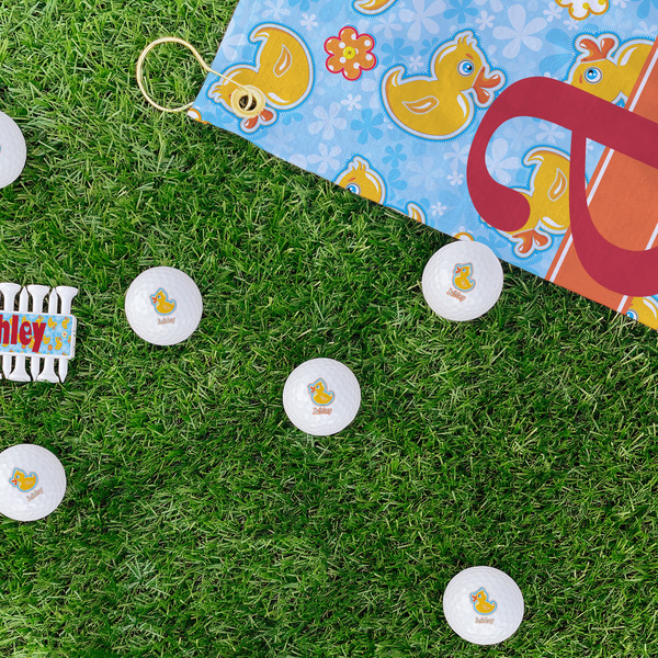 Rubber Duckies & Flowers Golf Balls - Generic - Set of 12 - LIFESTYLE