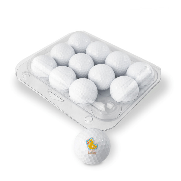 Rubber Duckies & Flowers Golf Balls - Generic - Set of 12 - PACKAGING
