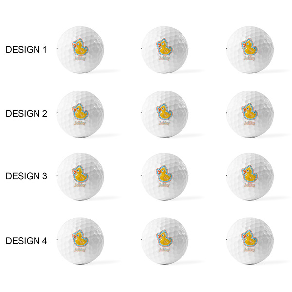 Rubber Duckies & Flowers Golf Balls - Titleist - Set of 12 - APPROVAL