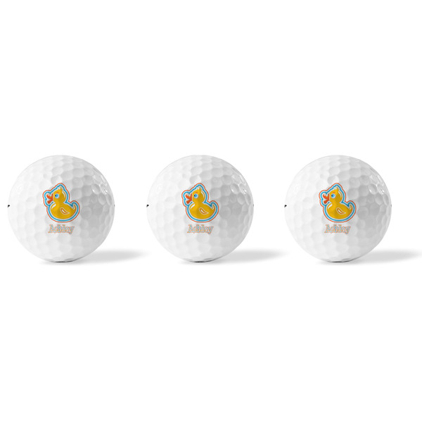 Rubber Duckies & Flowers Golf Balls - Titleist - Set of 3 - APPROVAL