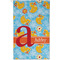 Rubber Duckies & Flowers Golf Towel (Personalized) - APPROVAL (Small Full Print)