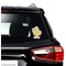 Rubber Duckies & Flowers Graphic Car Decal (On Car Window)