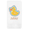 Rubber Duckies & Flowers Guest Napkins - Full Color - Embossed Edge (Personalized)