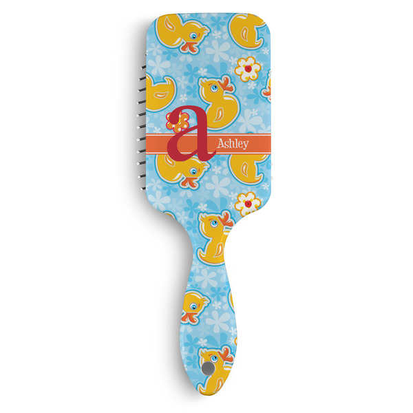 Custom Rubber Duckies & Flowers Hair Brushes (Personalized)