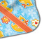 Rubber Duckies & Flowers Hooded Baby Towel- Detail Corner