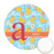 Rubber Duckies & Flowers Printed Cookie Topper - 2.5" (Personalized)
