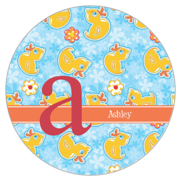 Rubber Duckies & Flowers Icing Circle - XSmall - Single