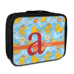 Rubber Duckies & Flowers Insulated Lunch Bag (Personalized)
