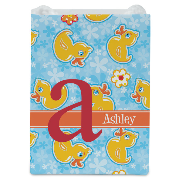 Rubber Duckies & Flowers Jewelry Gift Bag - Matte - Front