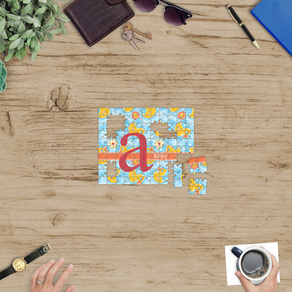 Rubber Duckies & Flowers Jigsaw Puzzle 110 Piece - In Context