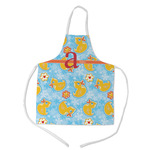 Rubber Duckies & Flowers Kid's Apron - Medium (Personalized)