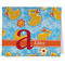 Rubber Duckies & Flowers Kitchen Towel - Poly Cotton w/ Name and Initial