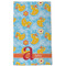Rubber Duckies & Flowers Kitchen Towel - Poly Cotton - Full Front