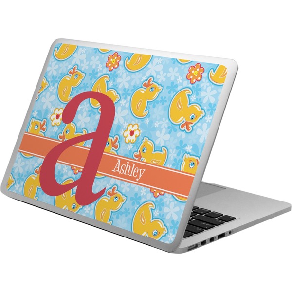 Custom Rubber Duckies & Flowers Laptop Skin - Custom Sized (Personalized)