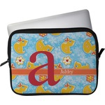 Rubber Duckies & Flowers Laptop Sleeve / Case - 15" (Personalized)