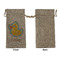 Rubber Duckies & Flowers Large Burlap Gift Bags - Front Approval