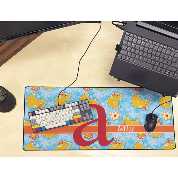 Rubber Duckies & Flowers Large Gaming Mats - LIFESTYLE