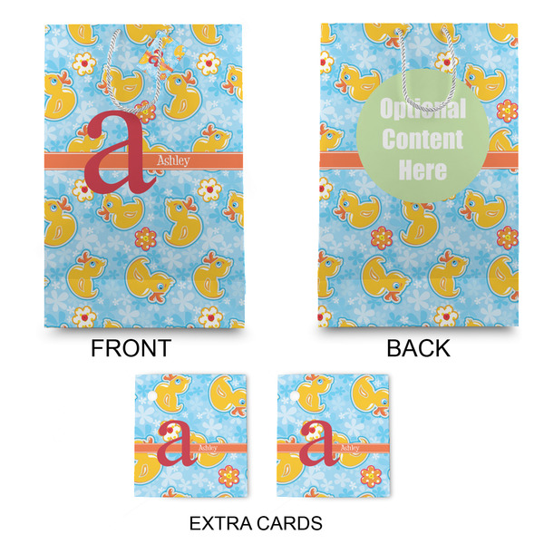 Rubber Duckies & Flowers Large Gift Bag - Approval