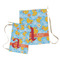 Rubber Duckies & Flowers Laundry Bag - Both Bags