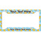 Rubber Duckies & Flowers License Plate Frame (Personalized)