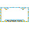Rubber Duckies & Flowers License Plate Frame - Style C (Personalized)