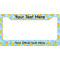 Rubber Duckies & Flowers License Plate Frame - Style B (Personalized)